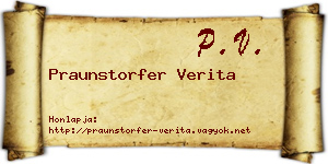 Praunstorfer Verita névjegykártya